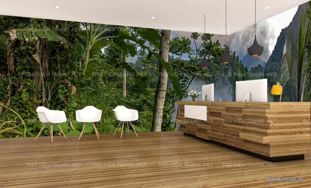 Tranh Phong Cảnh Rừng Rậm Nhiệt Đới-ADHRR210504-1P - Tranh tường chất lượng cao